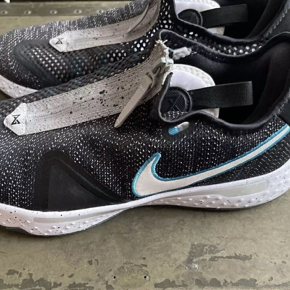 Nike Air Men’s Sz 10 PG4 Paul George Basketball Shoes Black White CD5079-004